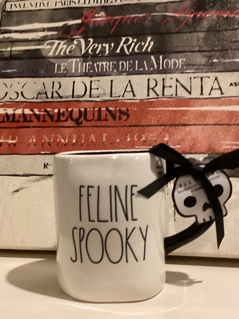 Feline Spooky Rae Dunn Black Cat Halloween Mug 🐈‍⬛